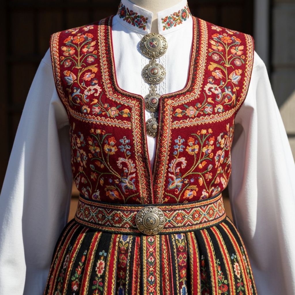 Norwegian bunad traditional costume